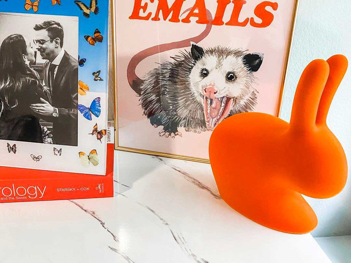 Qeeboo Rabbit XS Bookend Velvet / キーブー ラビット XS ブックエンド ヴェルヴェット （インテリア雑貨 > 文房具・ステーショナリー） 9