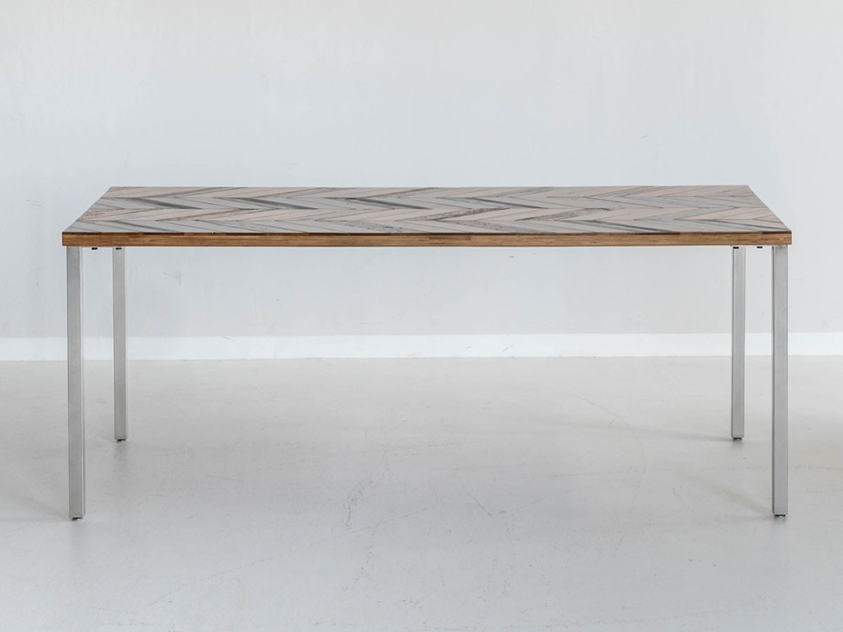 Knot antiques MATERIA DINING TABLE / ノットアンティークス マテリア ダイニングテーブル
ヘリンボーン柄天板 + No.3脚（角脚） （テーブル > ダイニングテーブル） 23