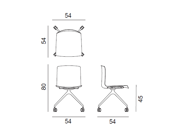 arper Catifa 46 Armless Chair / アルペール カティファ46 アームレス 