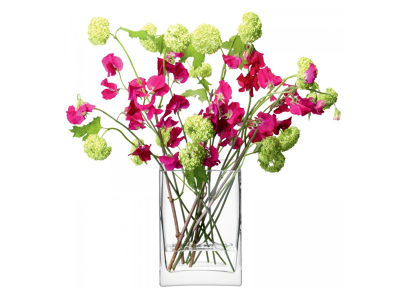 LSA International FLOWER RECTANGULAR BUNCH VASE / エルエスエー