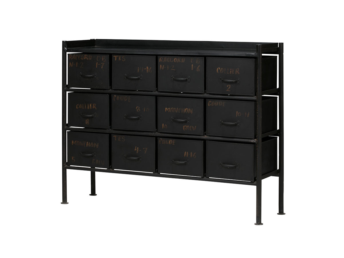 JOURNAL STANDARD FURNITURE GUIDEL 12 DRAWERS CHEST WIDE / ジャーナルスタンダードファニチャー ギデル 12ドロワー チェスト ワイド （収納家具 > チェスト・箪笥） 6