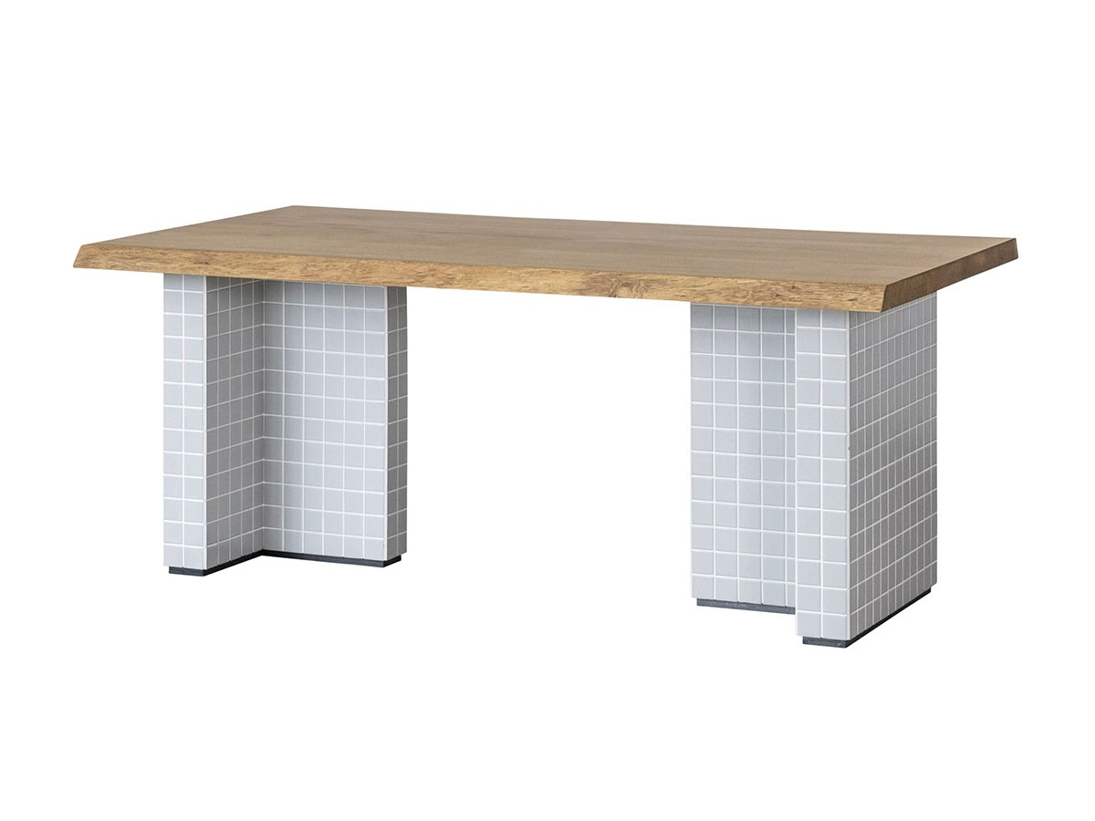 Easy Life SOLIT DINING TABLE / イージーライフ ソリット ダイニングテーブル
ライブエッジ天板 + タイル脚 （テーブル > ダイニングテーブル） 1