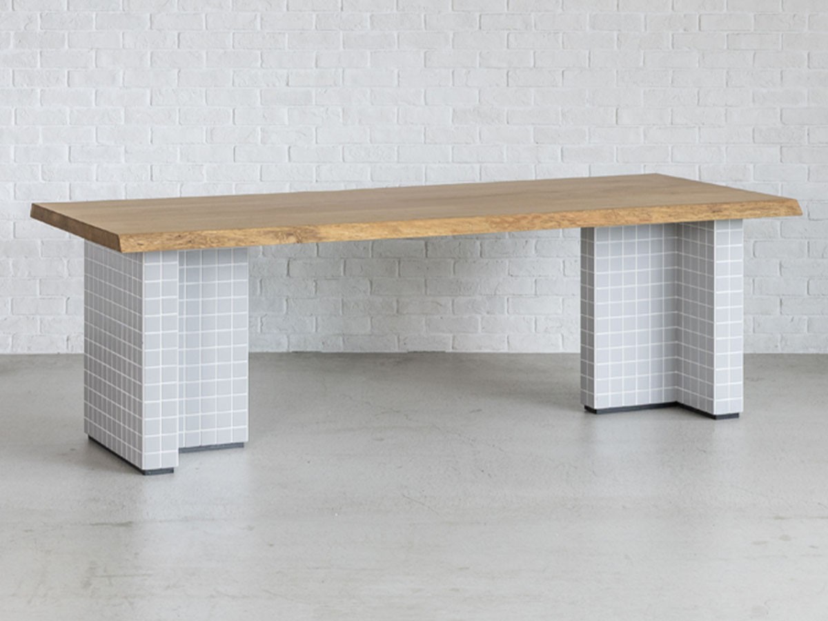 Easy Life SOLIT DINING TABLE / イージーライフ ソリット ダイニングテーブル
ライブエッジ天板 + タイル脚 （テーブル > ダイニングテーブル） 14