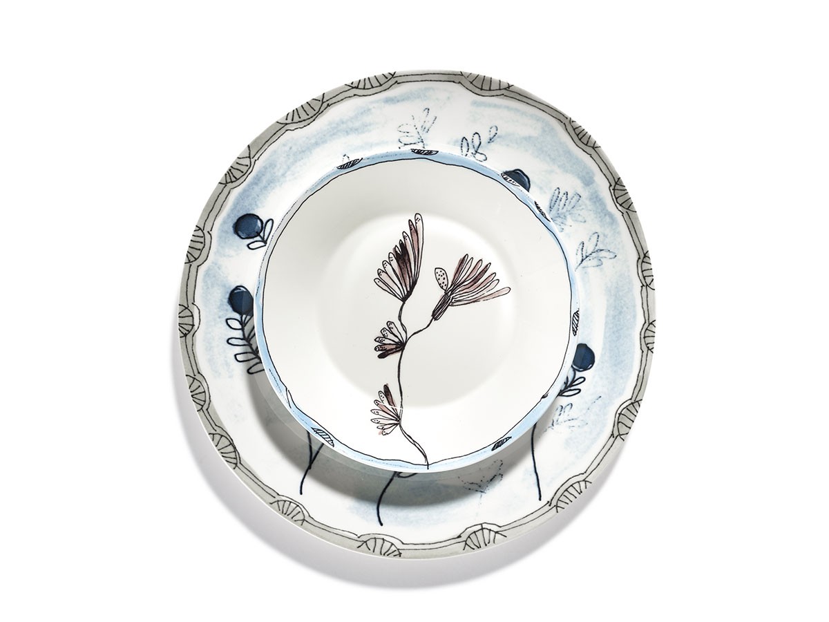 MIDNIGHT FLOWERS by MARNI
Deep Plate S Camelia Aubergine / ミッドナイトフラワーズ バイ マルニ
ディーププレート S カメリアオーバージーン 18cm （食器・テーブルウェア > お椀・ボウル） 6