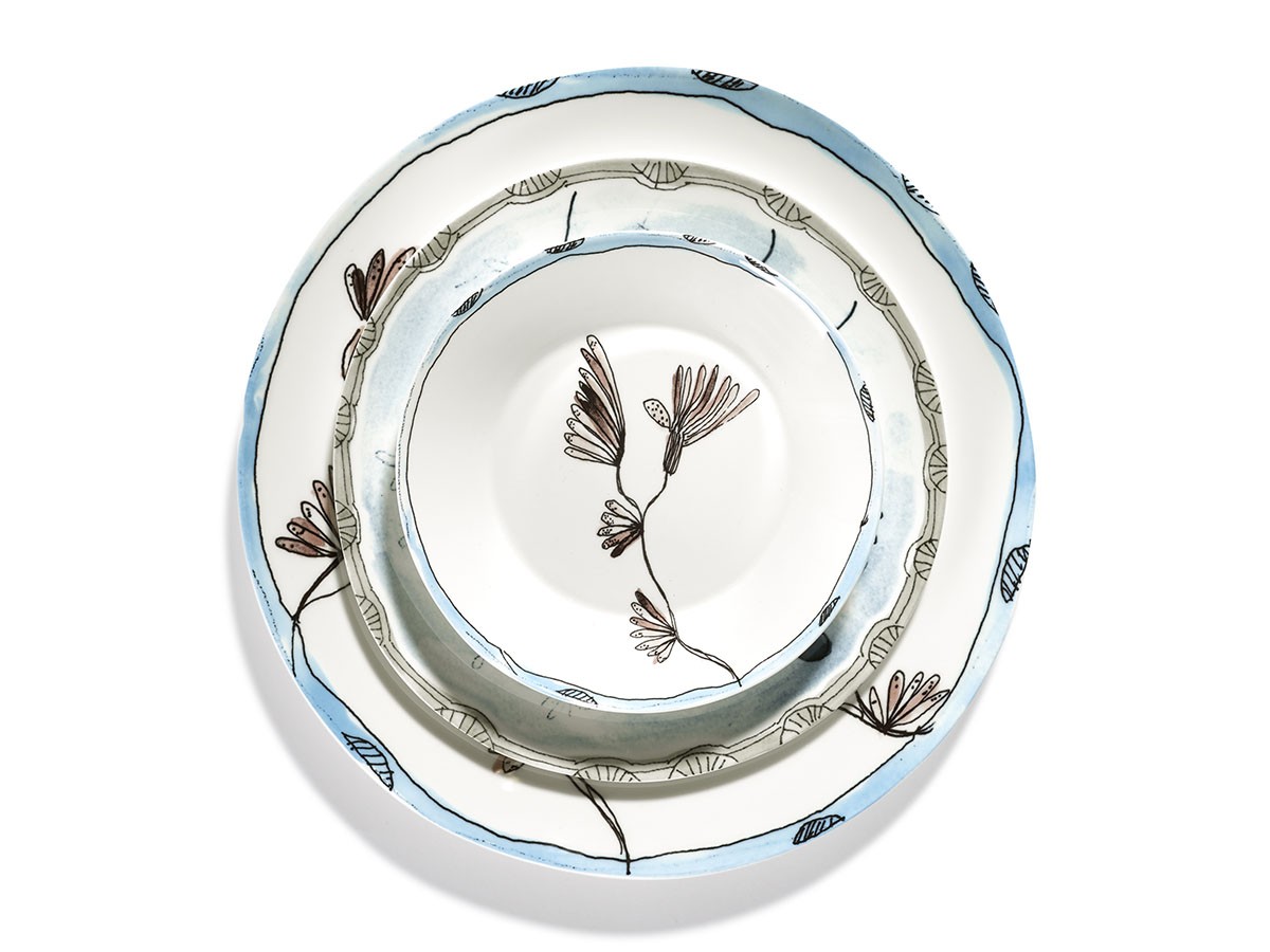 MIDNIGHT FLOWERS by MARNI
Deep Plate S Camelia Aubergine / ミッドナイトフラワーズ バイ マルニ
ディーププレート S カメリアオーバージーン 18cm （食器・テーブルウェア > お椀・ボウル） 7