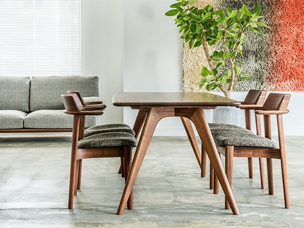日進木工 Sof Semi Armchair / にっしんもっこう ソフ セミアームチェア ハイタイプ 張座 （チェア・椅子 > ダイニングチェア） 7