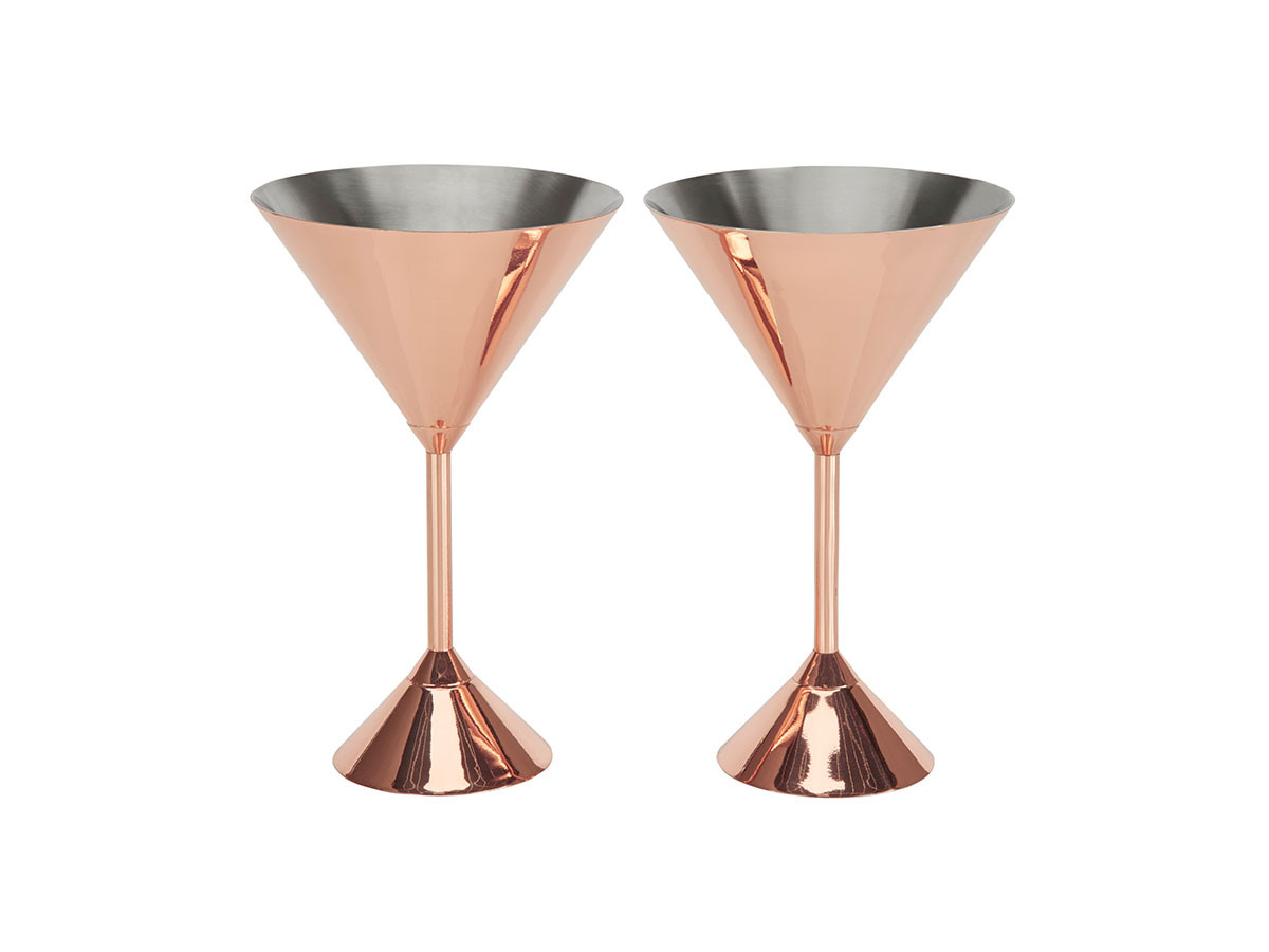 Tom Dixon. Plum Martini Glass Set of 2 / トム・ディクソン プラム マティーニグラス 2脚セット （食器・テーブルウェア > タンブラー・グラス） 1