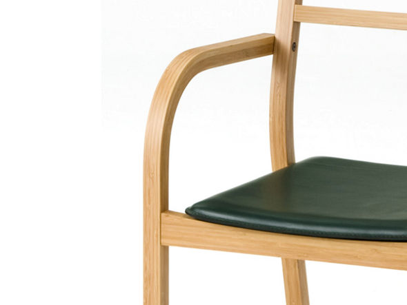 Hagi Bamboo Arm Chair / ハギバンブー アームチェア（革座 / グリーン） （チェア・椅子 > ダイニングチェア） 2