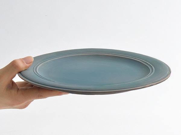 MISHIM POTTERY CREATION StiLL round plate L / ミシンポタリークリエイション スティル ラウンドプレート L（錆浅葱） （食器・テーブルウェア > 皿・プレート） 13