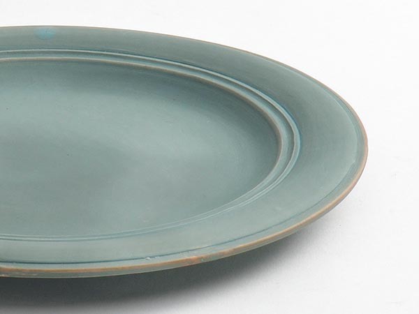 MISHIM POTTERY CREATION StiLL round plate L / ミシンポタリークリエイション スティル ラウンドプレート L（錆浅葱） （食器・テーブルウェア > 皿・プレート） 14