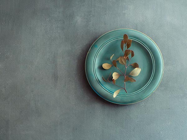 MISHIM POTTERY CREATION StiLL round plate L / ミシンポタリークリエイション スティル ラウンドプレート L（錆浅葱） （食器・テーブルウェア > 皿・プレート） 10