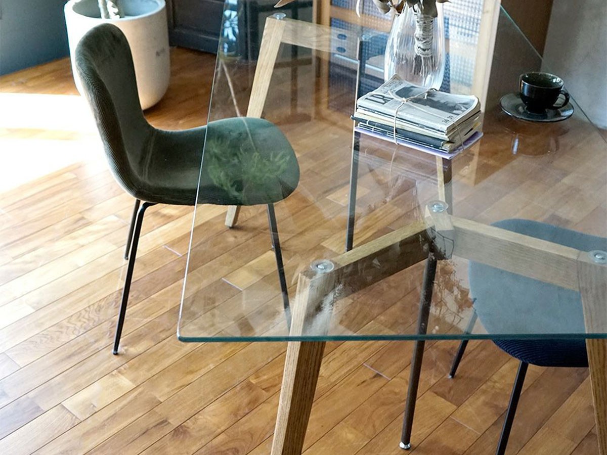 a.depeche G-knot glass table 1500 clear / アデペシュ Gノット ガラス テーブル 1500 クリア （テーブル > ダイニングテーブル） 11