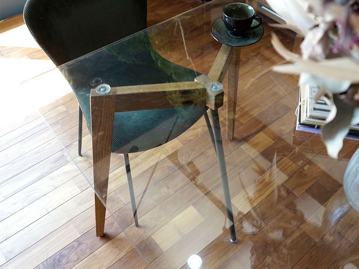 a.depeche G-knot glass table 1500 clear / アデペシュ Gノット ガラス テーブル 1500 クリア （テーブル > ダイニングテーブル） 13