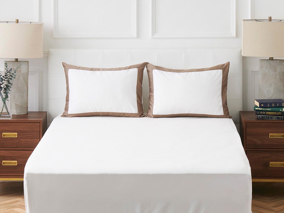 HOTEL LIKE INTERIOR 500TC Bicolore / ホテルライクインテリア 500TC ビコロール ピローケース 包み型 スタンダード （ベッド・寝具 > ベッドカバー・ベッドリネン） 12