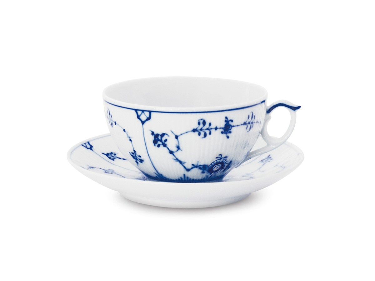 Royal Copenhagen Blue Fluted Plain
Tea Cup & Saucer