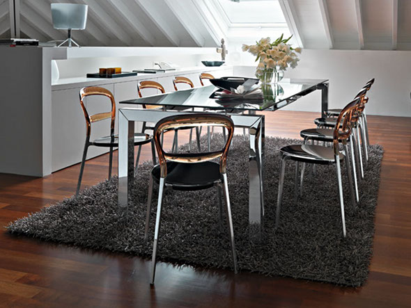 WIEN / ウィーン（アンバー × グロッシーブラック × アルミ）
CS / 1091-C P74 P791 P276 （チェア・椅子 > ダイニングチェア） 7