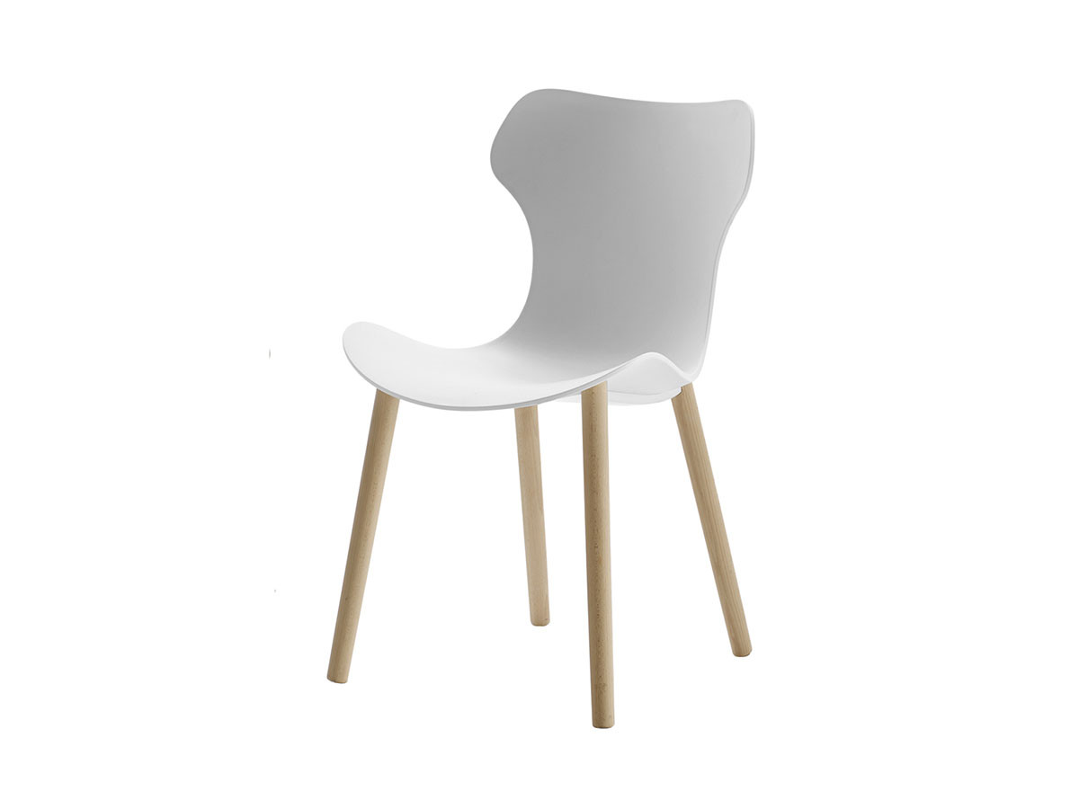 B&B ITALIA PAPILIO SHELL / ビー&ビーイタリア パピリオ シェル(オークウッド脚) (チェア・椅子 > ダイニングチェア) 1