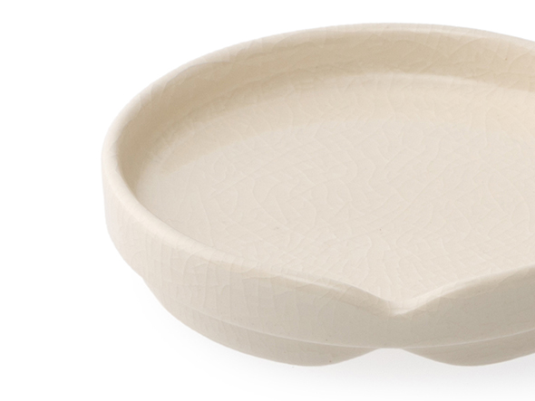 HASU WHITE CRACKLE Plate S / ハス 白貫入 小皿 （食器・テーブルウェア > 皿・プレート） 2