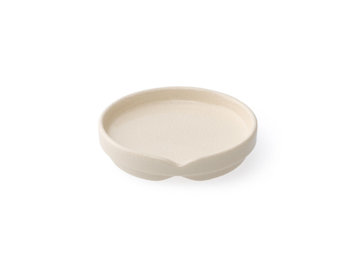 HASU WHITE CRACKLE Plate S / ハス 白貫入 小皿 （食器・テーブルウェア > 皿・プレート） 1