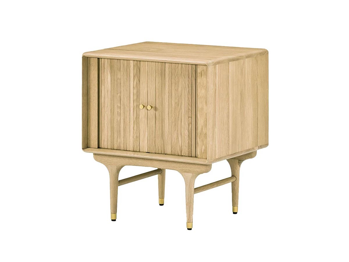 XANDER DESIGNS JULIE 2DOOR BEDSIDE TABLE WHITE OAK
