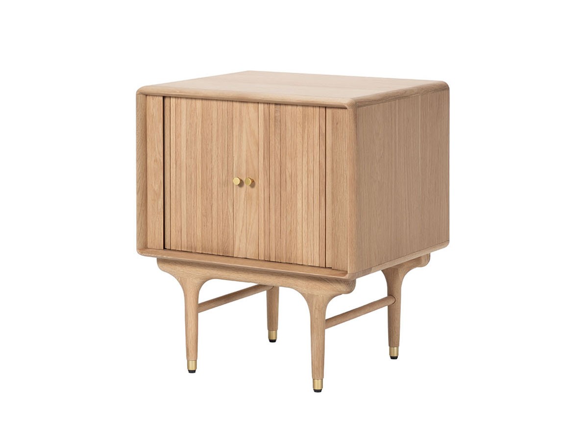 XANDER DESIGNS&nbsp;JULIE 2DOOR BEDSIDE TABLE WHITE OAK