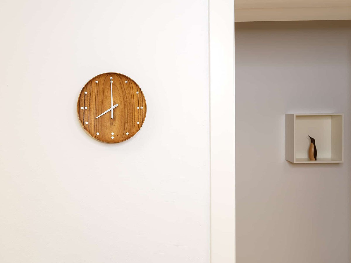 Finn Juhl Teak Wall Clock / フィン・ユール チーク ウォールクロック 直径25cm （時計 > 壁掛け時計） 2