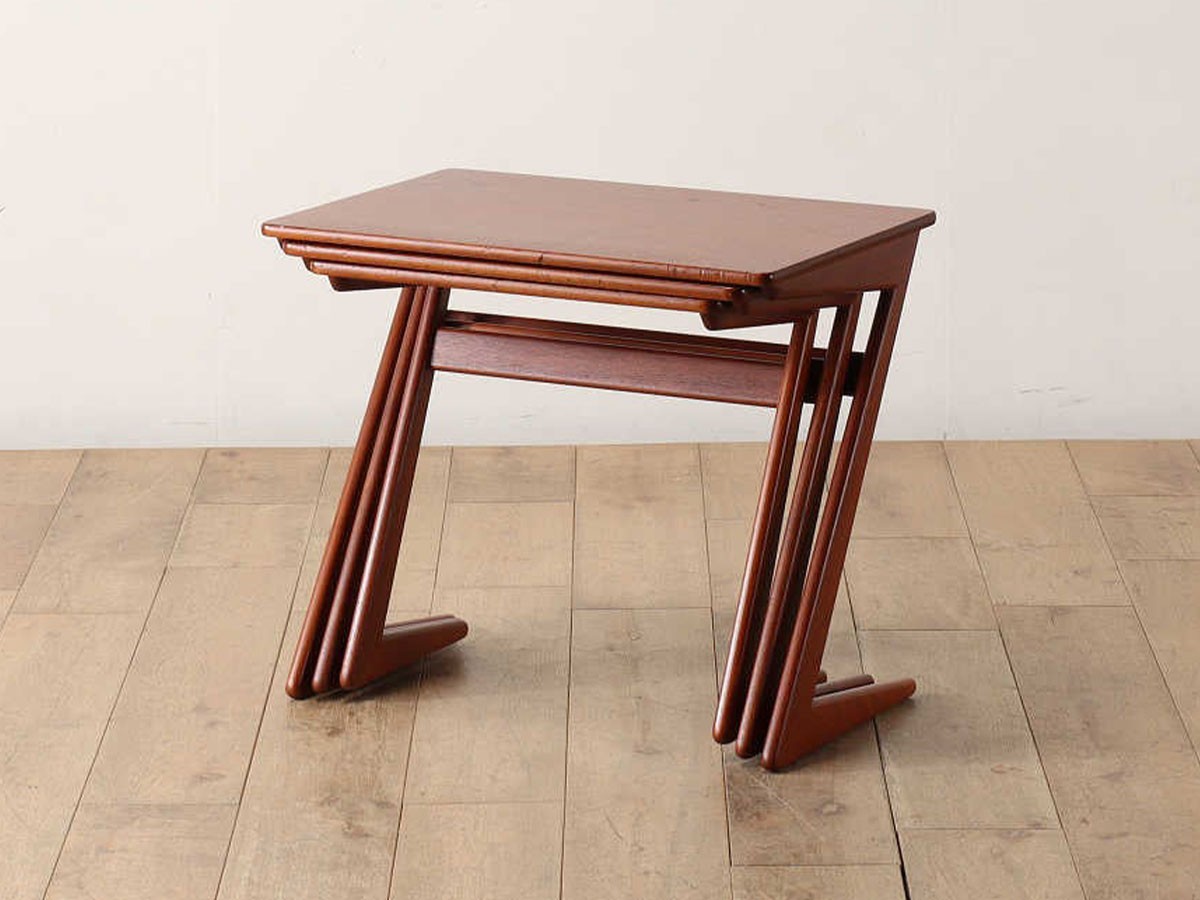Lloyd's Antiques Real Antique Tile Top Nest Of Tables