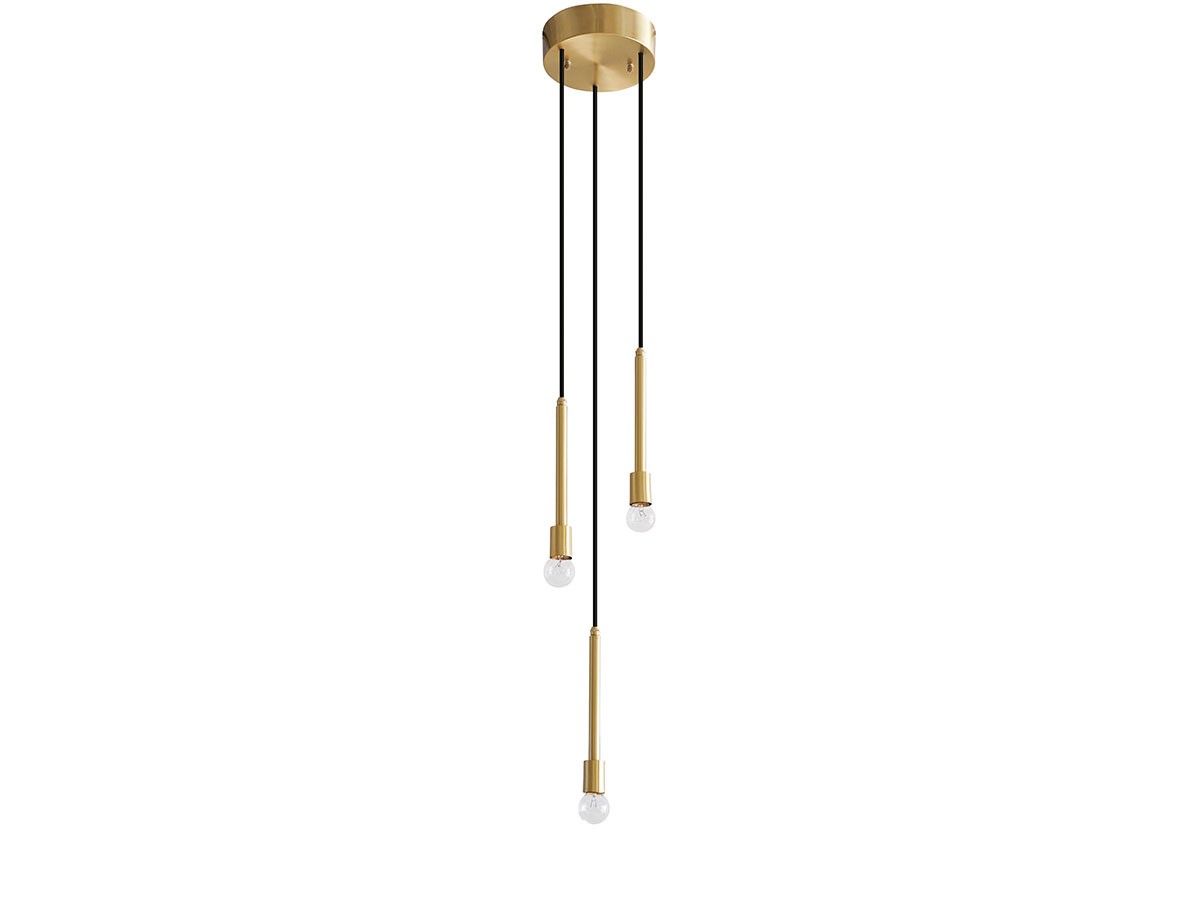 BRASS PILLAR 3 PENDANT LAMP / ブラスピラー 3灯 ペンダントランプ （ライト・照明 > ペンダントライト） 6