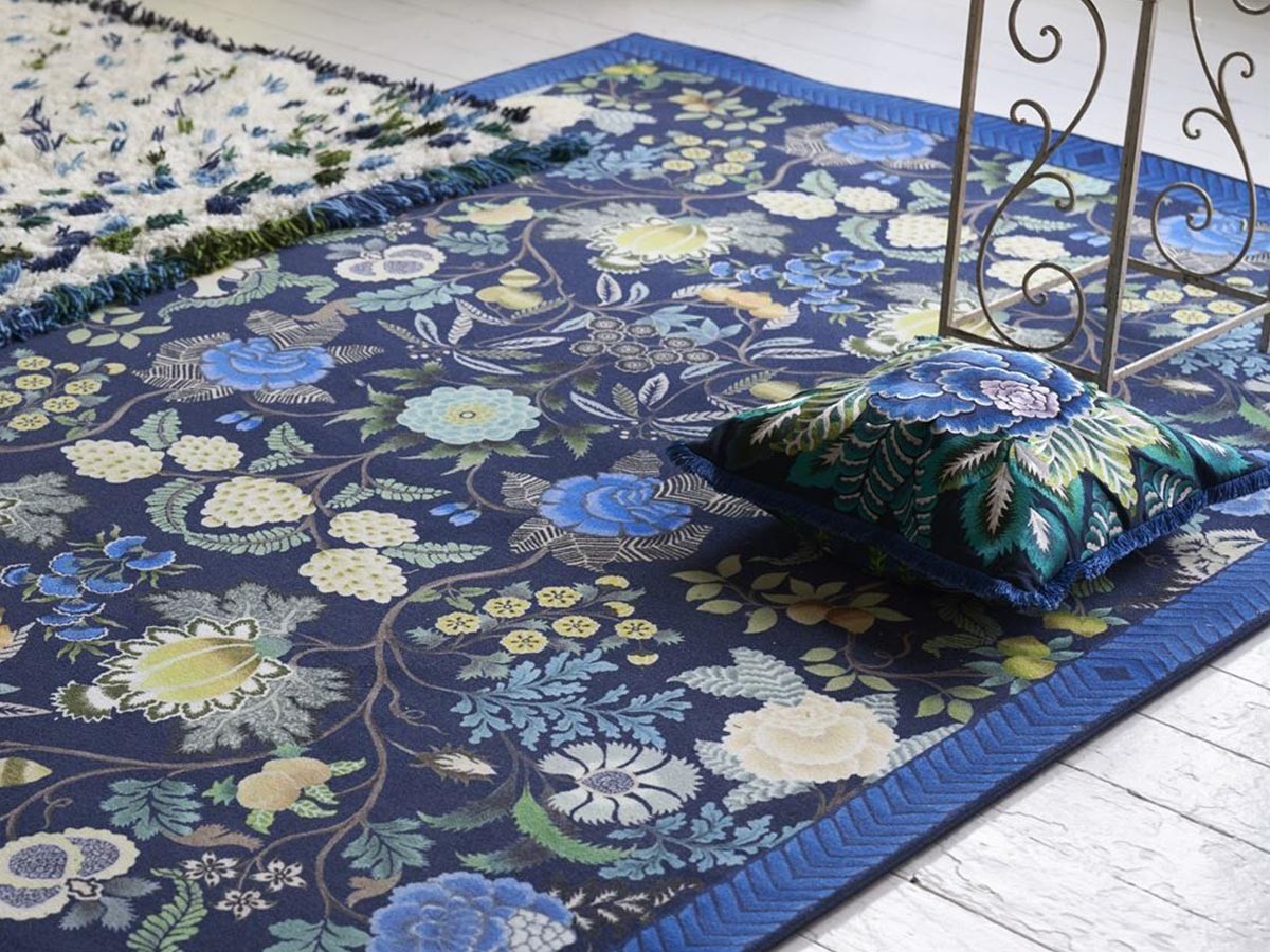 DESIGNERS GUILD Brocart Decoratif Rug / デザイナーズギルド ブロケード デコラティヴ ラグ（インディゴ） （ラグ・カーペット > ラグ・カーペット・絨毯） 4