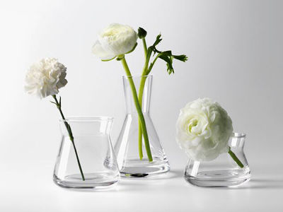 Design House Stockholm Trio vases Clear glass Set of 3 / デザイン