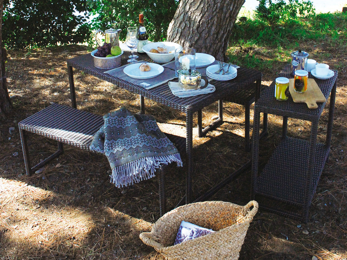 Loom Garden Niwaza Simple Square Table / ロムガーデン 庭座 シンプルスクエアテーブル （ガーデンファニチャー・屋外家具 > ガーデンテーブル・アウトドアテーブル） 6