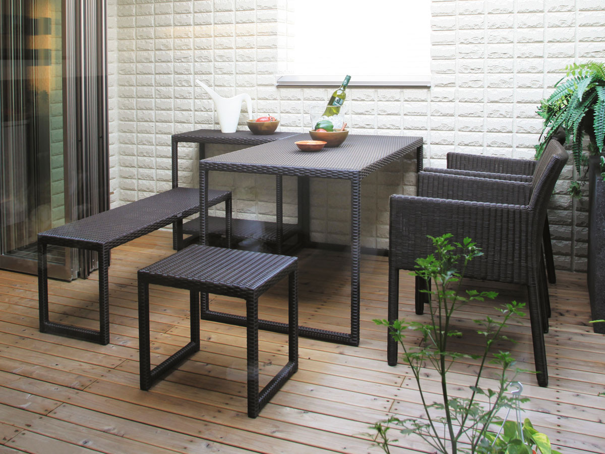 Loom Garden Niwaza Simple Square Table / ロムガーデン 庭座 シンプルスクエアテーブル （ガーデンファニチャー・屋外家具 > ガーデンテーブル・アウトドアテーブル） 5