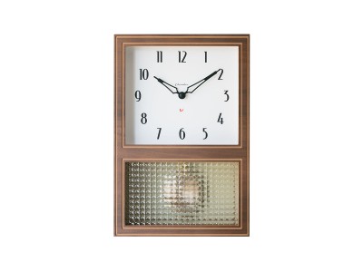ウォールナットブラウンの壁掛け時計 - インテリア・家具通販【FLYMEe】