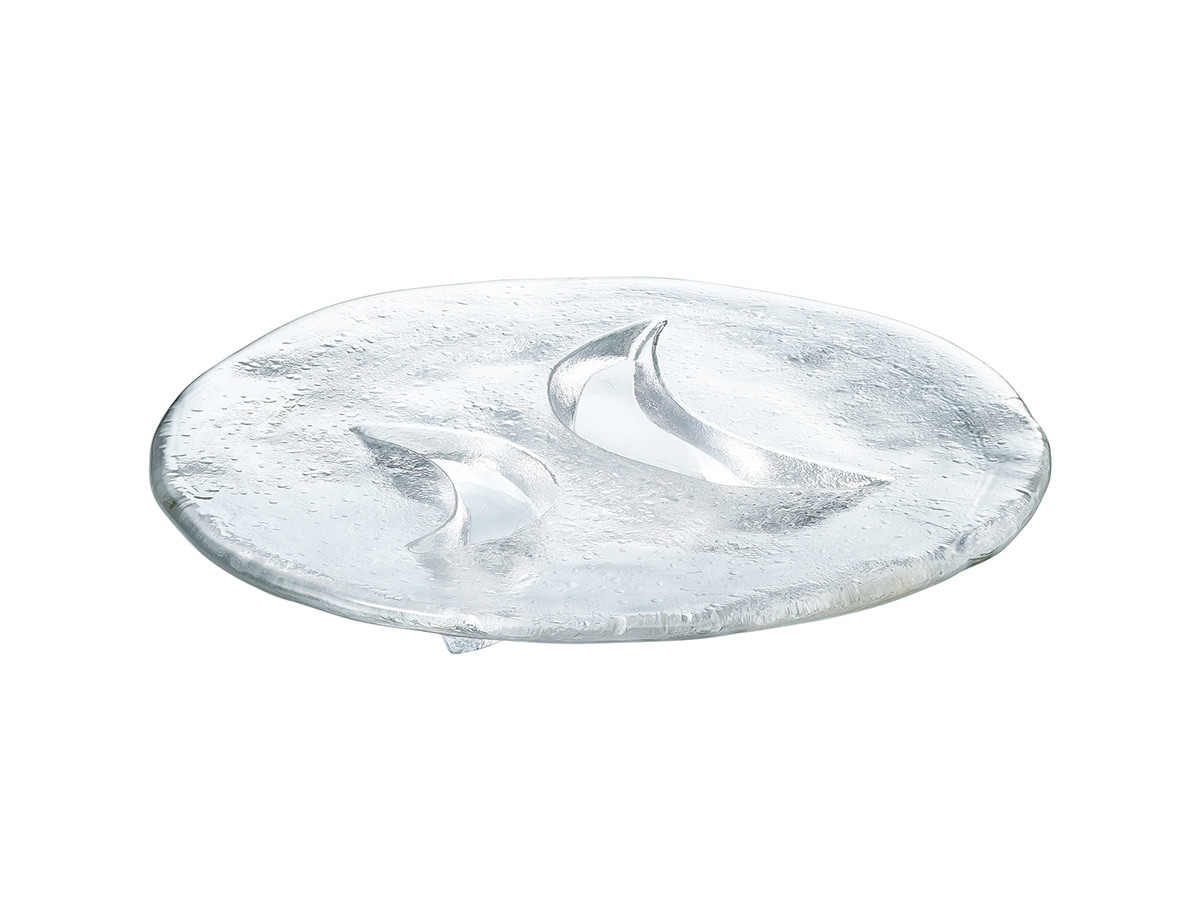 東洋佐々木ガラス Glass Plate / とうようささきガラス 宵 月形高台盛皿 大 （食器・テーブルウェア > 皿・プレート） 1
