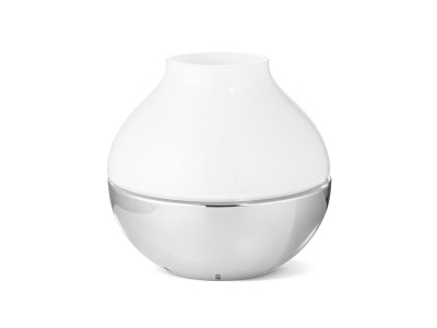ヘニング・コッペルの世界 THE WORLD OF HENNING KOPPEL Koppel large stainless steel flower vase | Georg Jensen