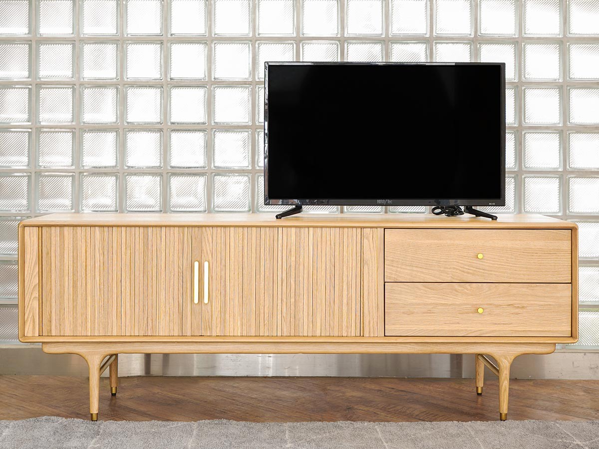 XANDER DESIGNS JULIE TV BOARD 1600 WHITE OAK / サンダーデザイン ジュリー テレビボード 1600（ホワイトオーク） （テレビボード・テレビ台 > テレビ台・ローボード） 2