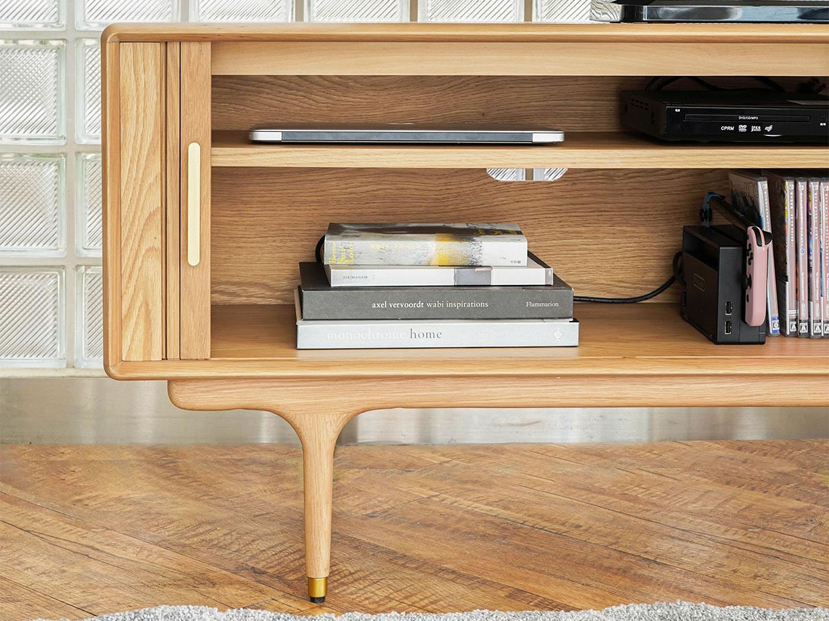 XANDER DESIGNS JULIE TV BOARD 1600 WHITE OAK / サンダーデザイン ジュリー テレビボード 1600（ホワイトオーク） （テレビボード・テレビ台 > テレビ台・ローボード） 7
