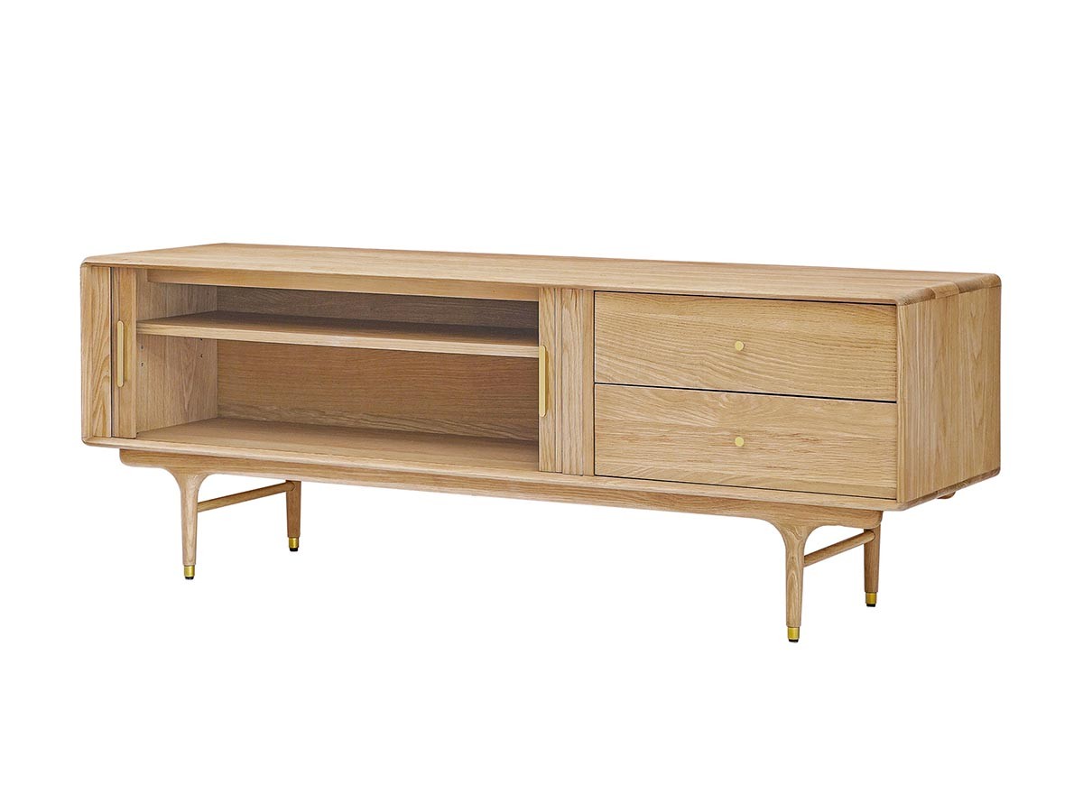 XANDER DESIGNS JULIE TV BOARD 1600 WHITE OAK / サンダーデザイン ジュリー テレビボード 1600（ホワイトオーク） （テレビボード・テレビ台 > テレビ台・ローボード） 17