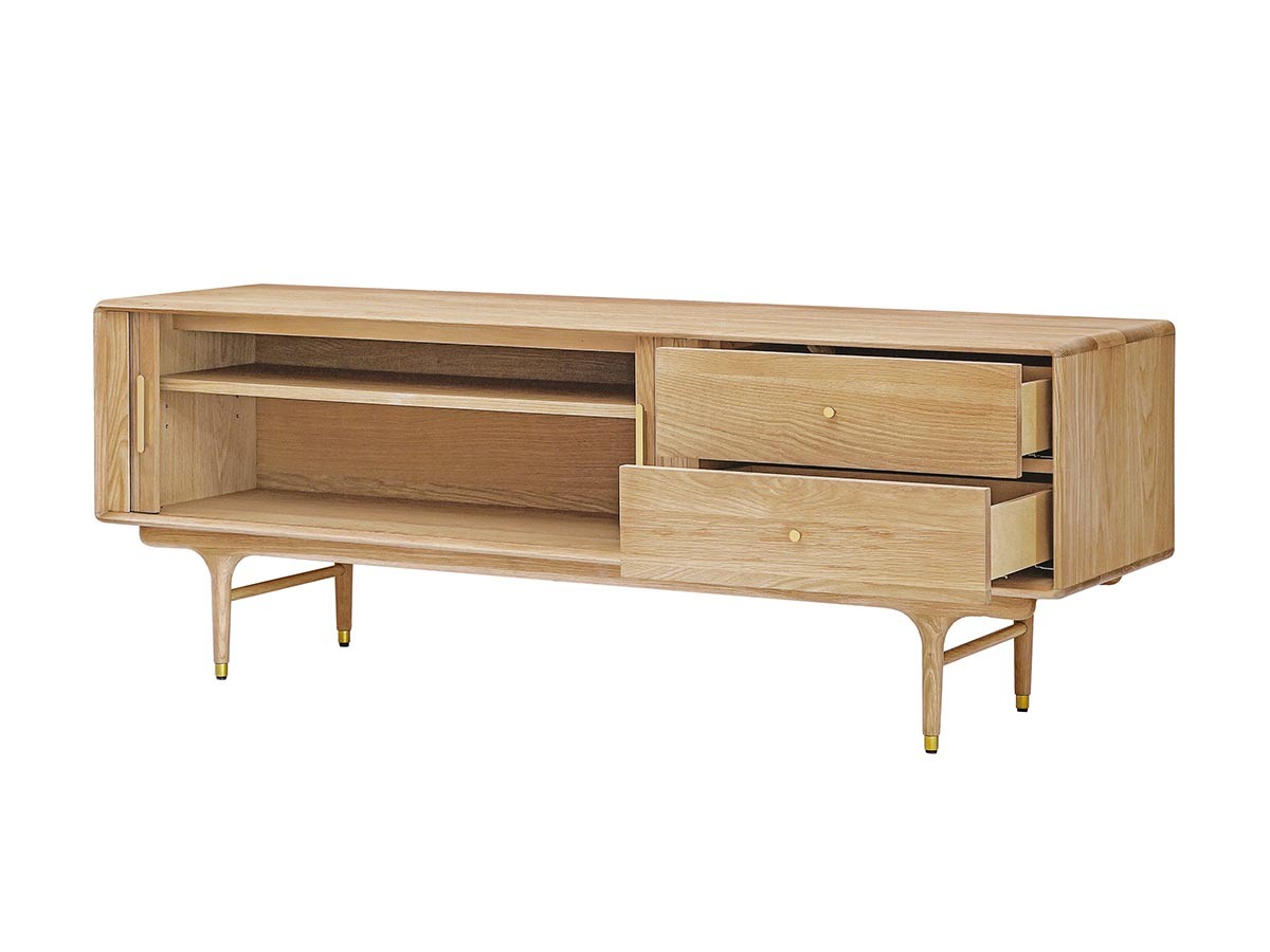 XANDER DESIGNS JULIE TV BOARD 1600 WHITE OAK / サンダーデザイン ジュリー テレビボード 1600（ホワイトオーク） （テレビボード・テレビ台 > テレビ台・ローボード） 18
