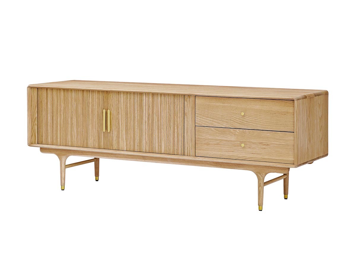 XANDER DESIGNS JULIE TV BOARD 1600 WHITE OAK / サンダーデザイン ジュリー テレビボード 1600(ホワイトオーク) (テレビボード・テレビ台 > テレビ台・ローボード) 1