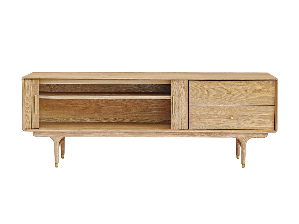 XANDER DESIGNS JULIE TV BOARD 1600 WHITE OAK / サンダーデザイン ジュリー テレビボード 1600（ホワイトオーク） （テレビボード・テレビ台 > テレビ台・ローボード） 15
