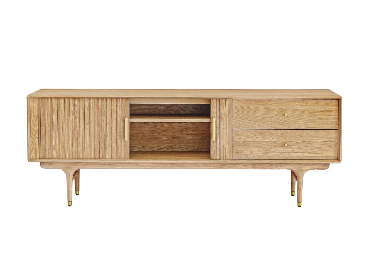 XANDER DESIGNS JULIE TV BOARD 1600 WHITE OAK / サンダーデザイン ジュリー テレビボード 1600（ホワイトオーク） （テレビボード・テレビ台 > テレビ台・ローボード） 14