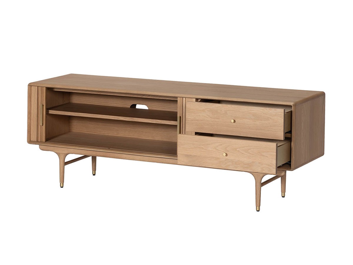 XANDER DESIGNS JULIE TV BOARD 1600 WHITE OAK / サンダーデザイン ジュリー テレビボード 1600（ホワイトオーク） （テレビボード・テレビ台 > テレビ台・ローボード） 2