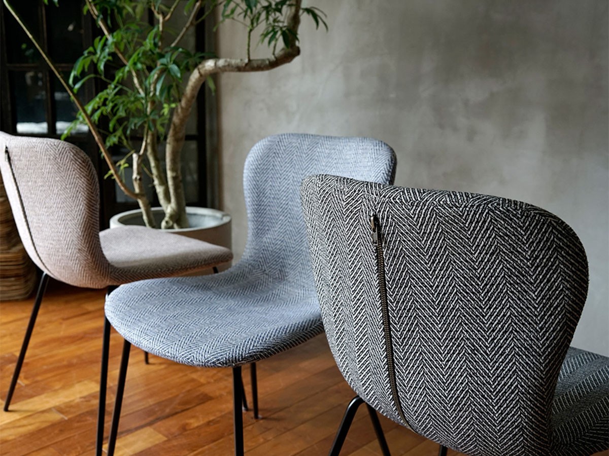 a.depeche zip design chair herringbone / アデペシュ ジップ 