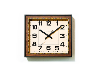 ウォールナットブラウンの壁掛け時計 - インテリア・家具通販【FLYMEe】