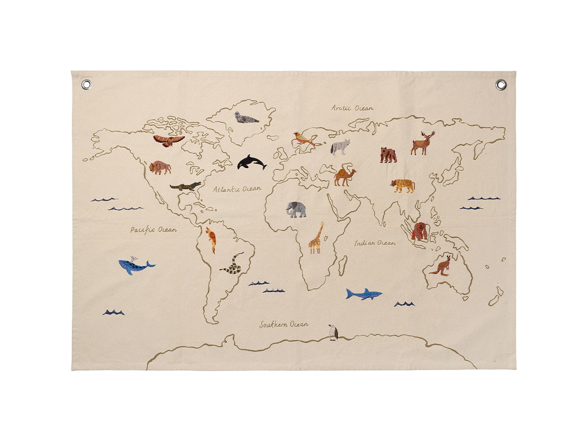 Ferm Living The World Textile Map