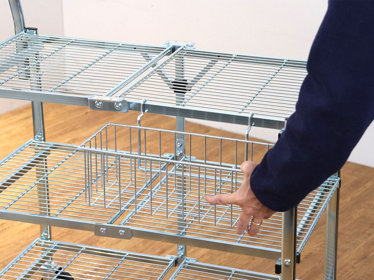 METAL FOLDING CART / メタル フォールディング カート 2段タイプ （収納家具 > ワゴン） 11