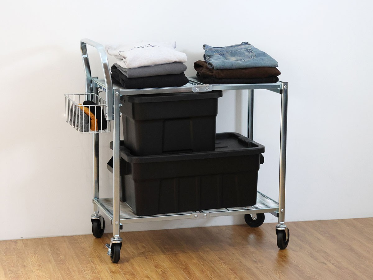 METAL FOLDING CART / メタル フォールディング カート 2段タイプ （収納家具 > ワゴン） 5