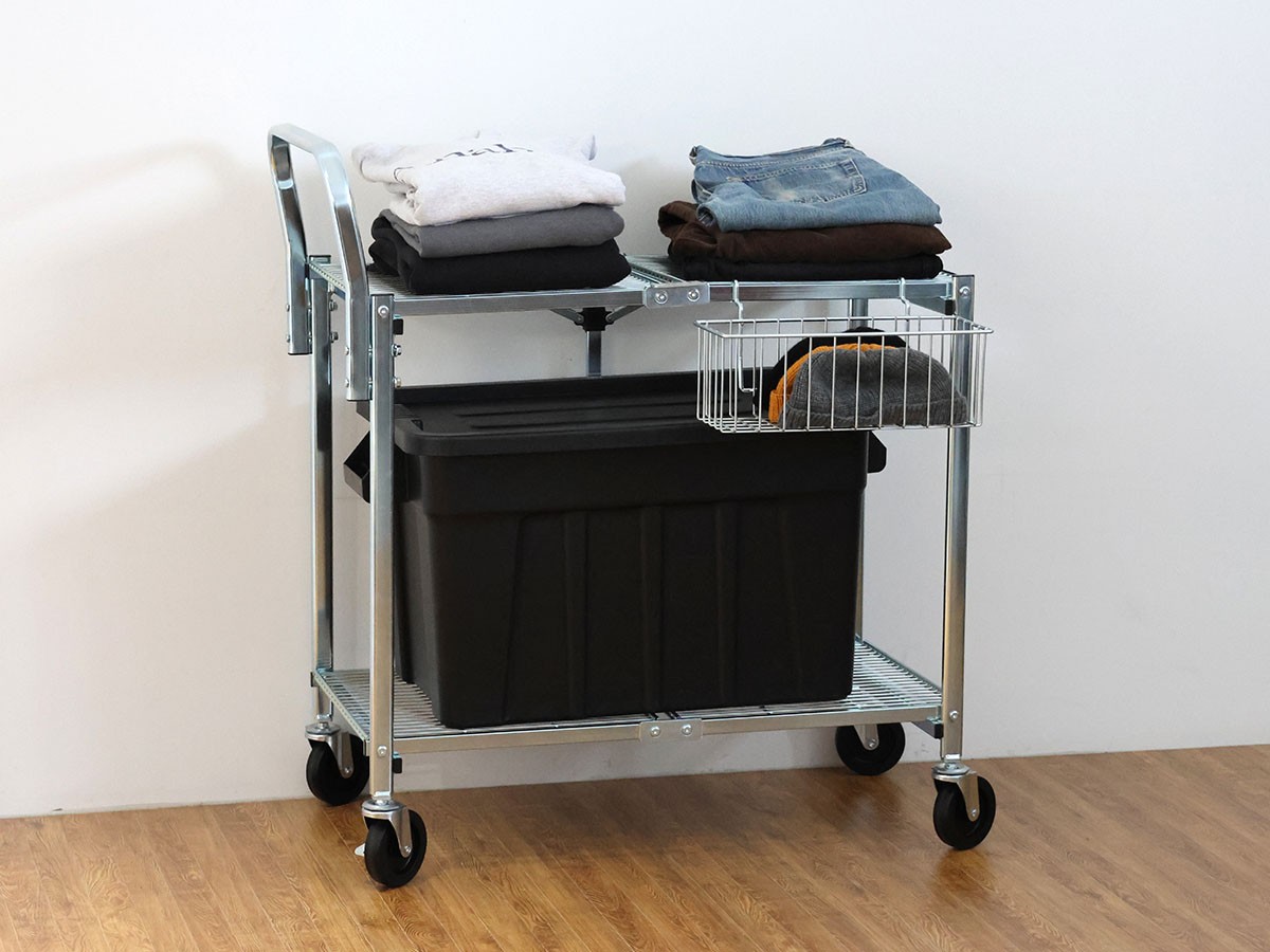 METAL FOLDING CART / メタル フォールディング カート 2段タイプ （収納家具 > ワゴン） 7