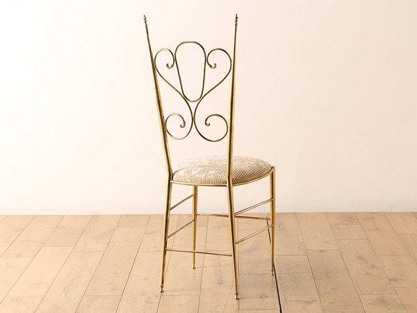 Real Antique 
Italian Brass Chair 3